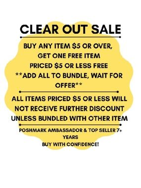 HUGE CLOSET/LOW PRICES!